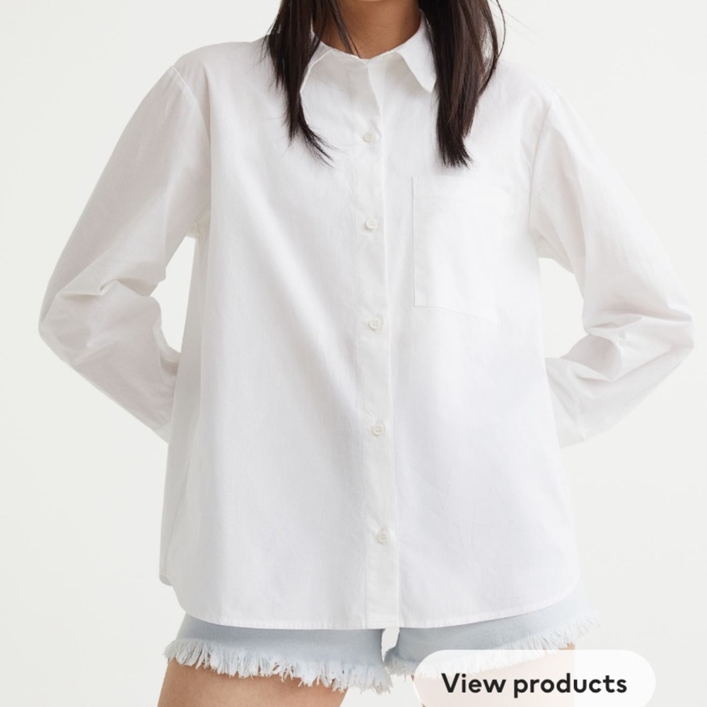 Oversized button down